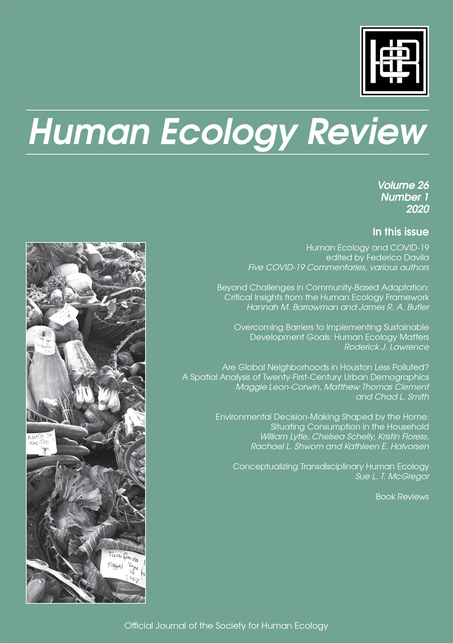 Human Ecology Review: Volume 26, Number 1